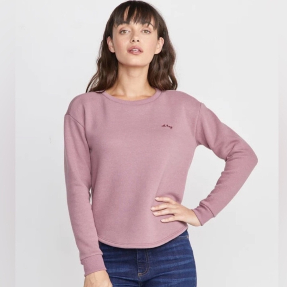 Marine Layer Mauve Saddle Crewneck Sweatshirt Women's Size S